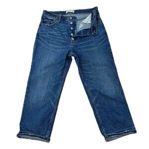 Abercrombie And Fitch Jeans Women 31 The Ankle Straight Ultra High Rise Button